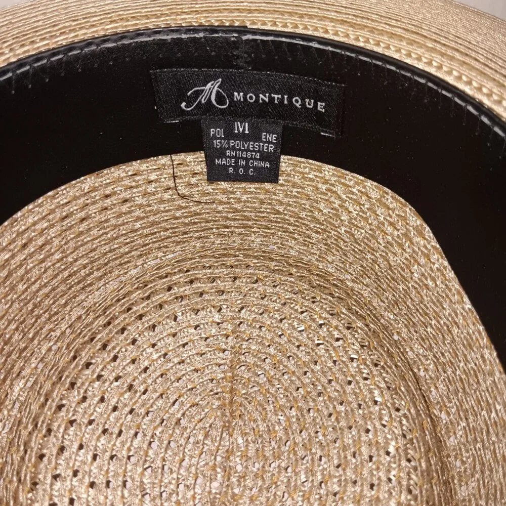 MONTIQUE MEN'S MESH STRAW HAT - Picture 4 of 11